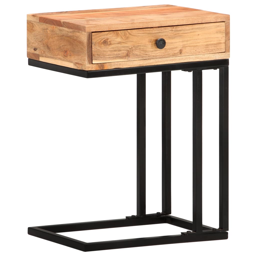 Masă laterală formă U, 45 x 30 x 61 cm, lemn masiv de acacia GartenMobel Dekor