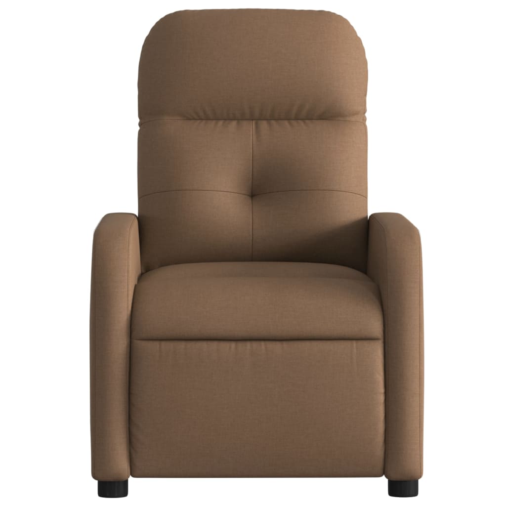 Fotoliu rabatabil electric, maro, material textil GartenMobel Dekor