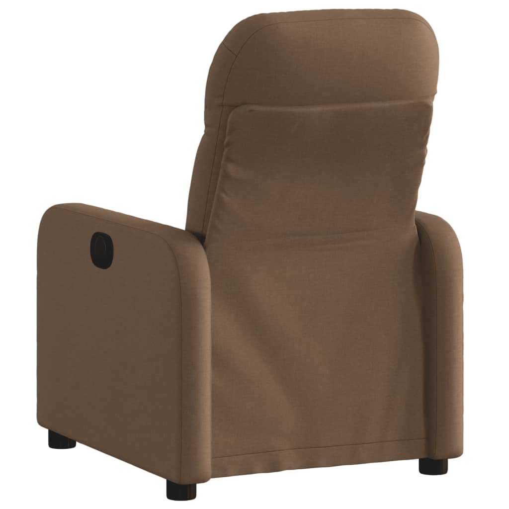 Fotoliu rabatabil electric, maro, material textil GartenMobel Dekor
