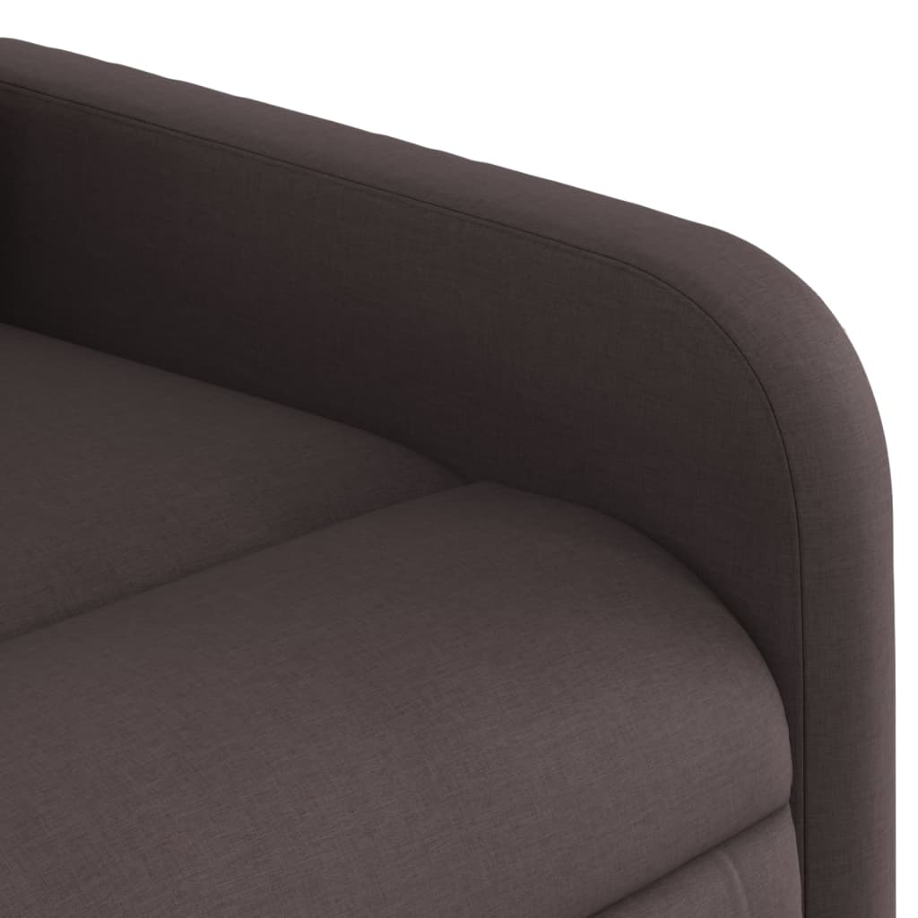 Fotoliu electric rabatabil cu ridicare, maro închis, textil GartenMobel Dekor
