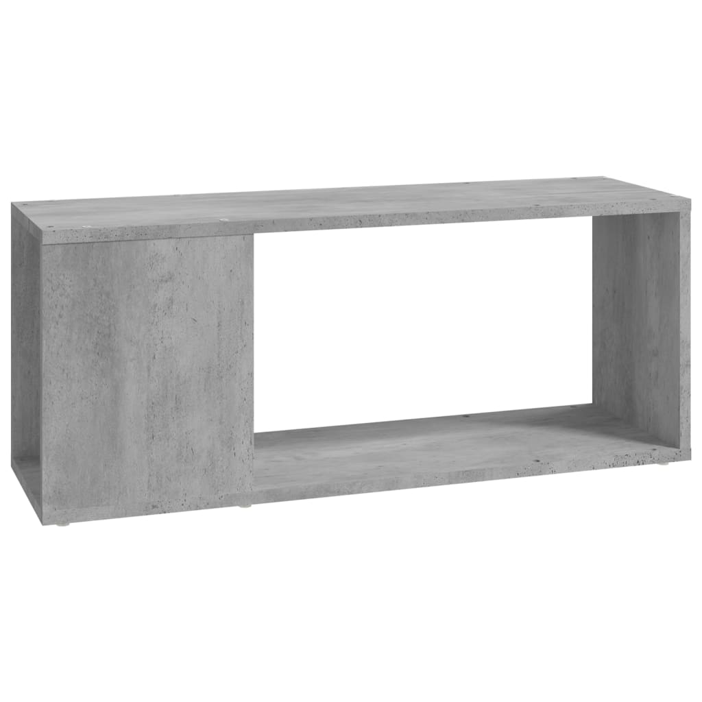 Comodă TV, gri beton, 80x24x32 cm, PAL GartenMobel Dekor