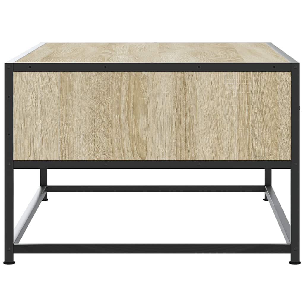 Măsuță cafea stejar sonoma 100x50x35 cm lemn prelucrat și metal GartenMobel Dekor