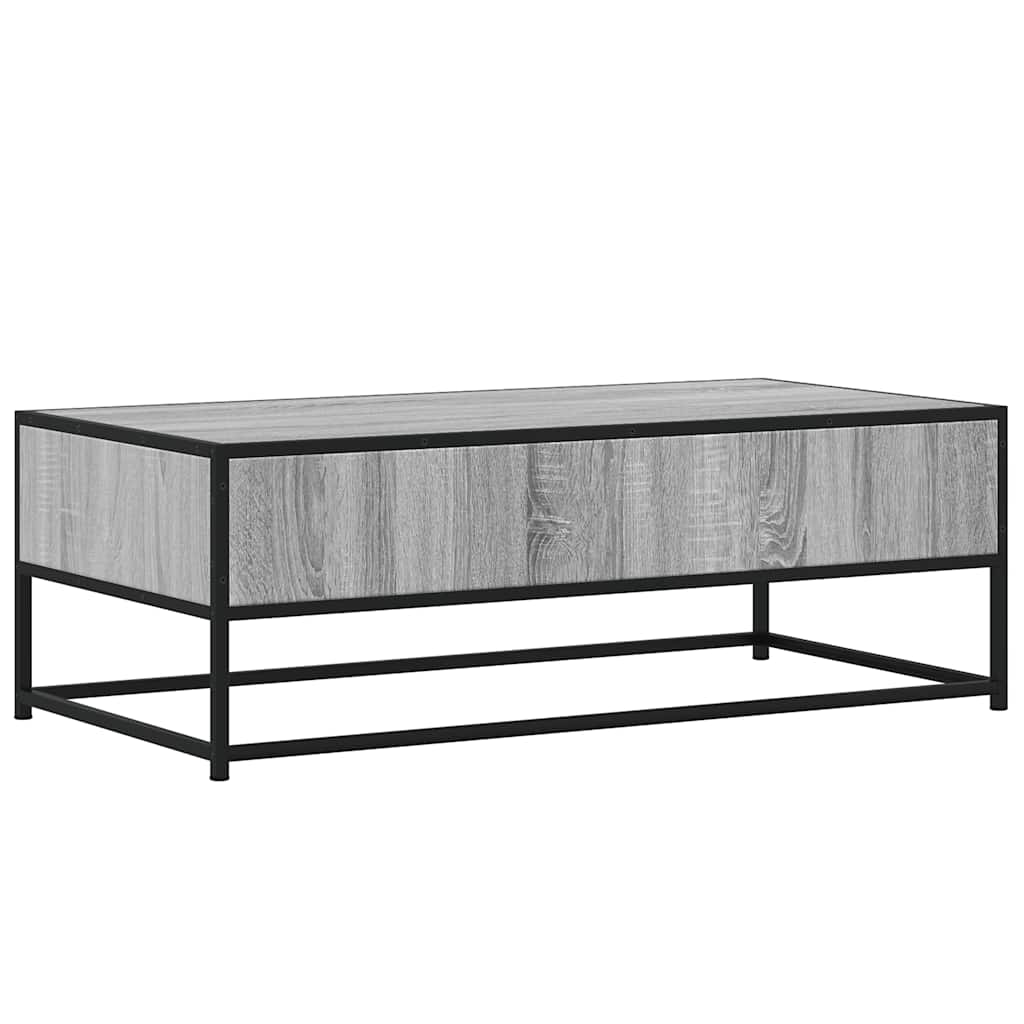 Măsuță de cafea, gri sonoma, 100x50x35 cm, lemn prelucrat/metal GartenMobel Dekor