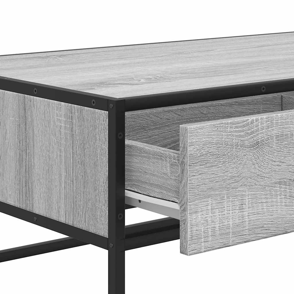 Măsuță de cafea, gri sonoma, 100x50x35 cm, lemn prelucrat/metal GartenMobel Dekor