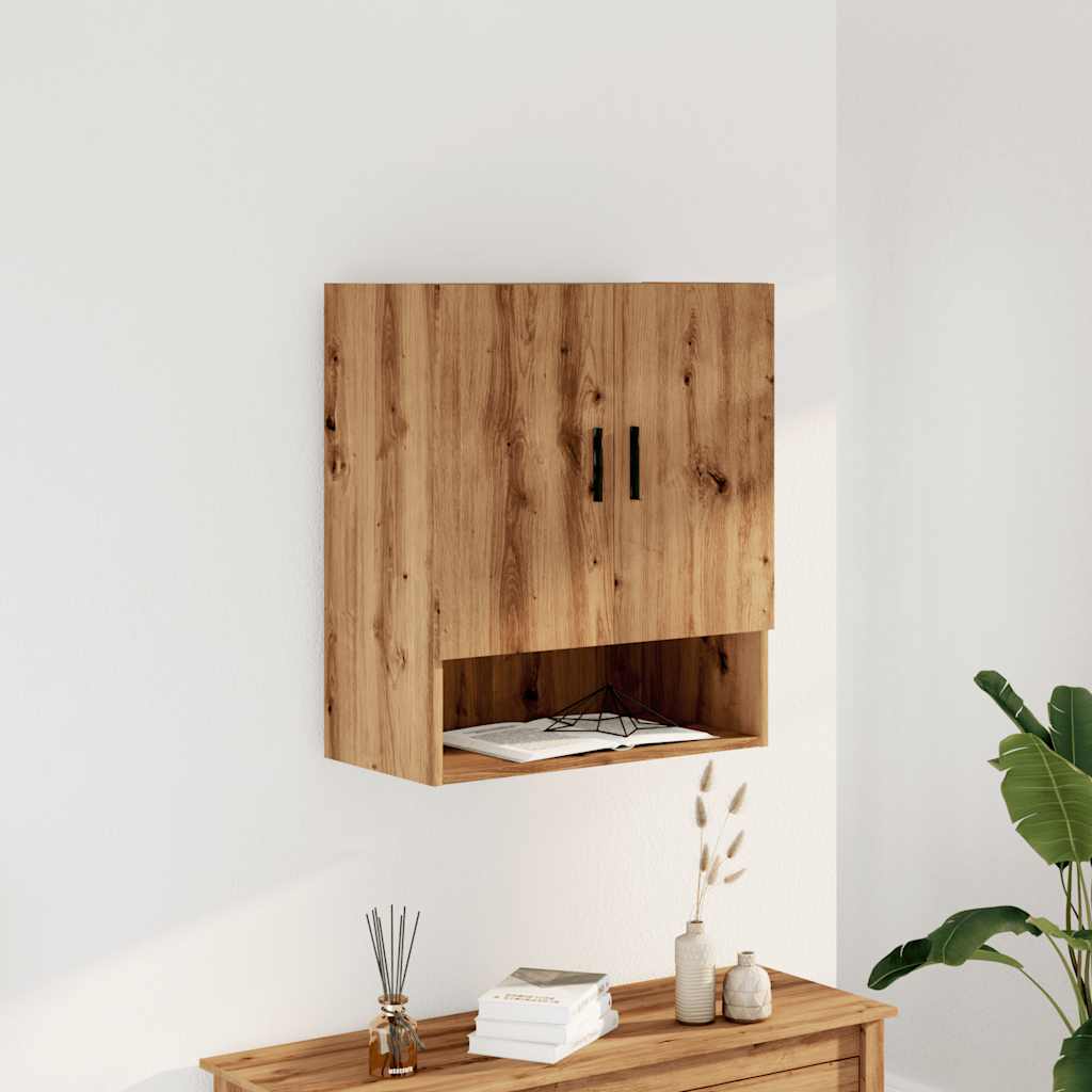 Dulap de perete, Stejar artizanal, 60x31x70 cm, lemn compozit GartenMobel Dekor