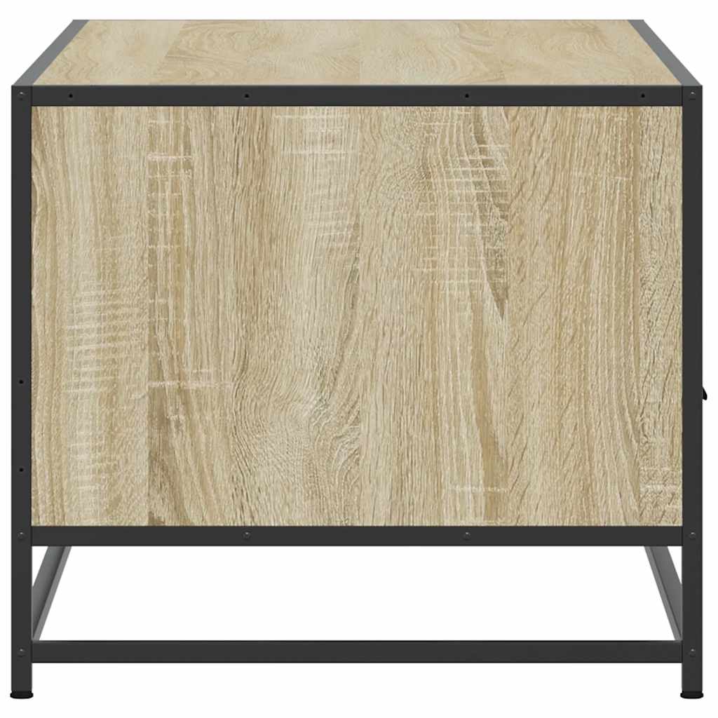 Măsuță cafea stejar sonoma 100x50x45 cm lemn prelucrat și metal GartenMobel Dekor