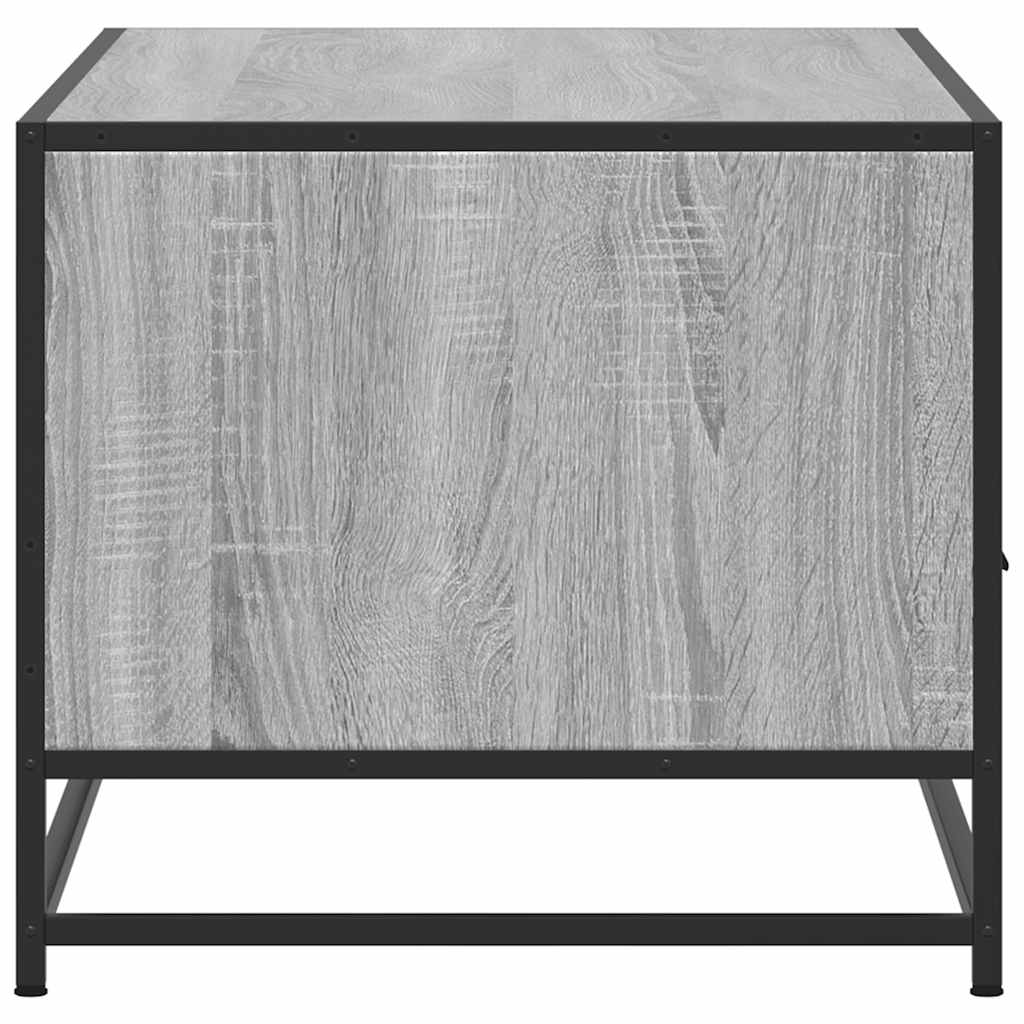 Măsuță de cafea, gri sonoma, 100x50x45 cm, lemn prelucrat/metal GartenMobel Dekor