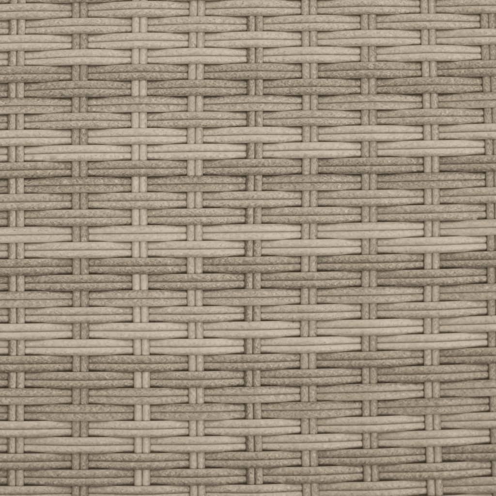 Canapea de grădină cu 2 locuri/umbrelă/taburete, gri, poliratan GartenMobel Dekor