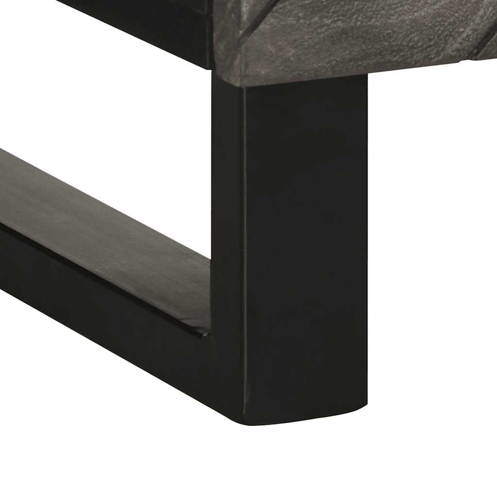 Bufetă neagră 60x33x75 cm lemn masiv de mango GartenMobel Dekor