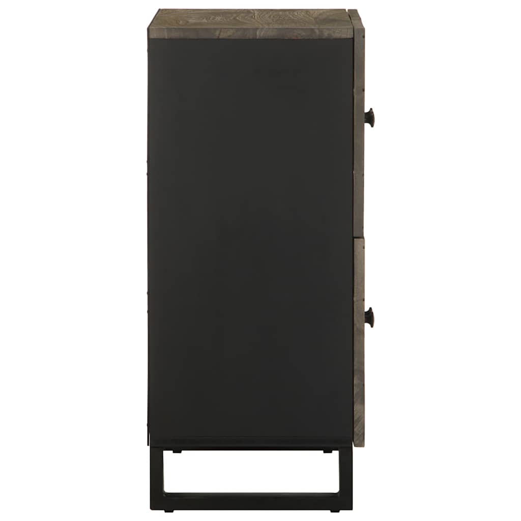 Bufetă neagră 60x33x75 cm lemn masiv de mango GartenMobel Dekor