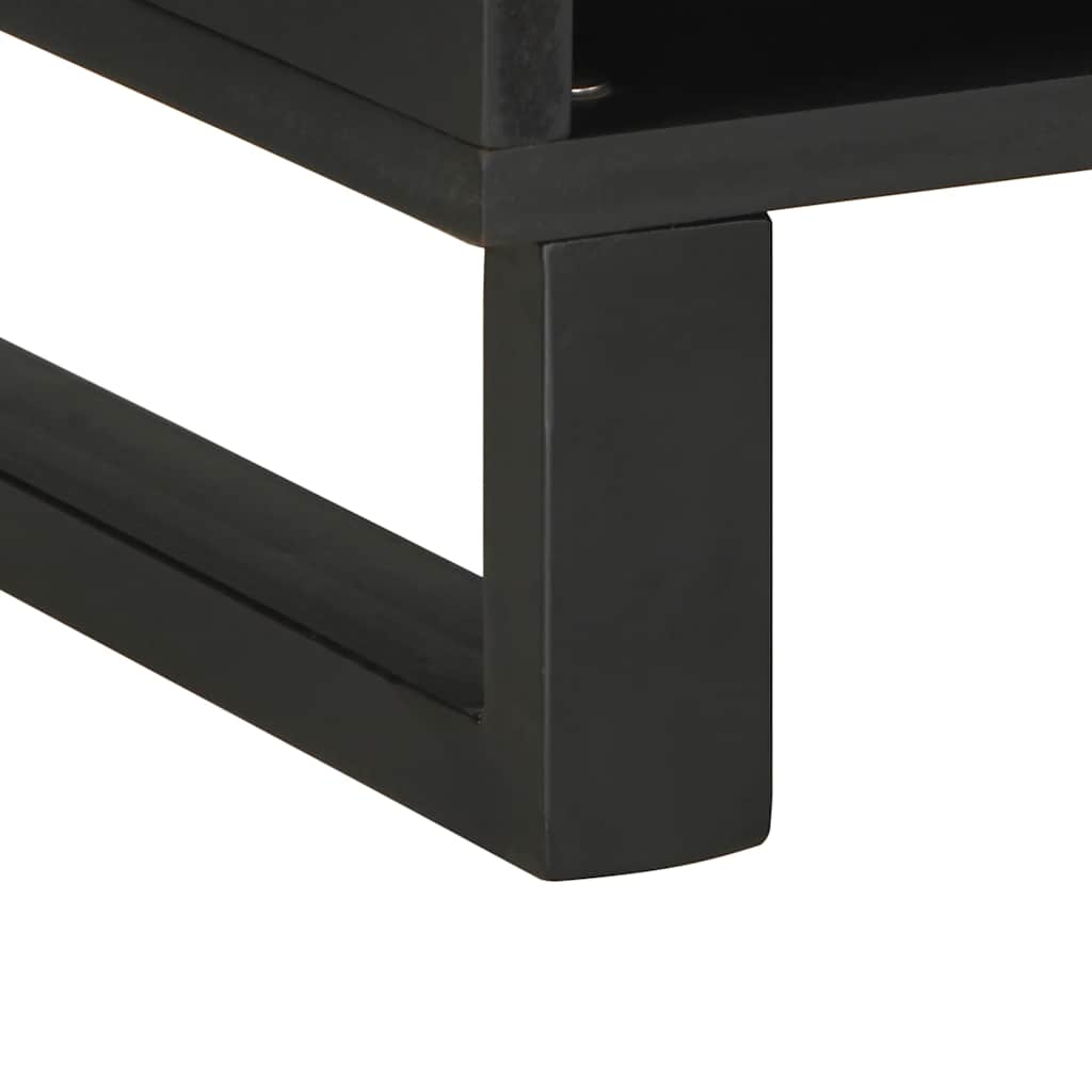 Comodă TV, negru, 100x33x46 cm, lemn masiv de mango GartenMobel Dekor