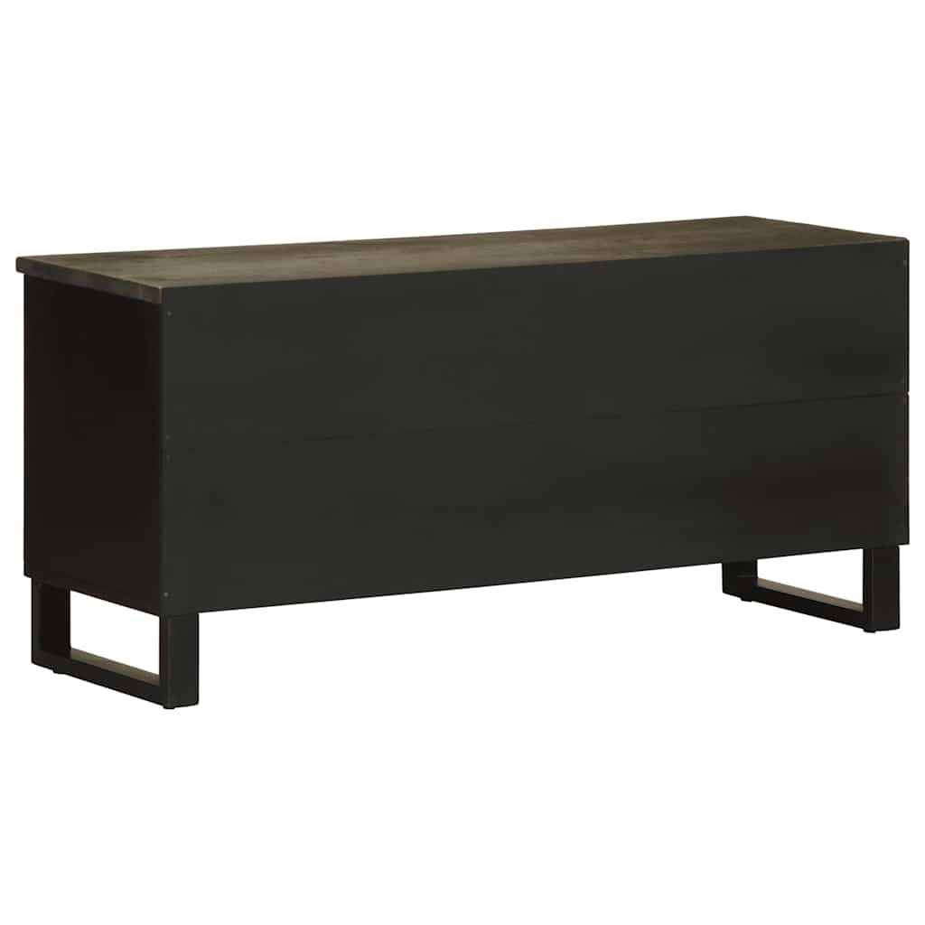 Comodă TV, negru, 100x33x46 cm, lemn masiv de mango GartenMobel Dekor