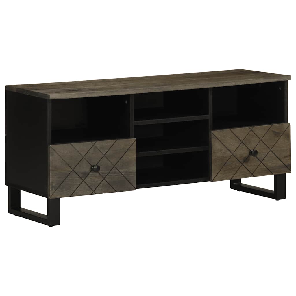 Comodă TV, negru, 100x33x46 cm, lemn masiv de mango GartenMobel Dekor