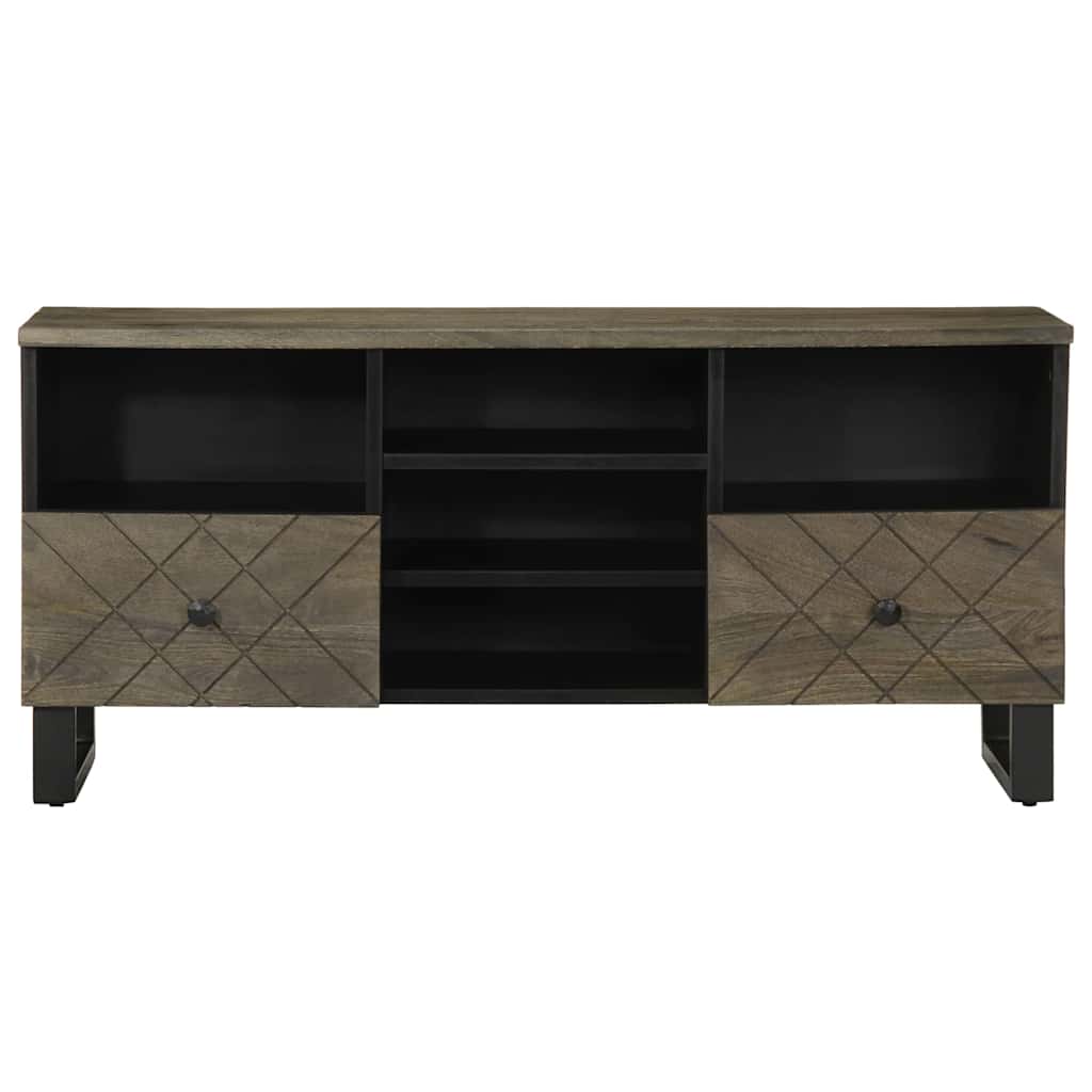 Comodă TV, negru, 100x33x46 cm, lemn masiv de mango GartenMobel Dekor