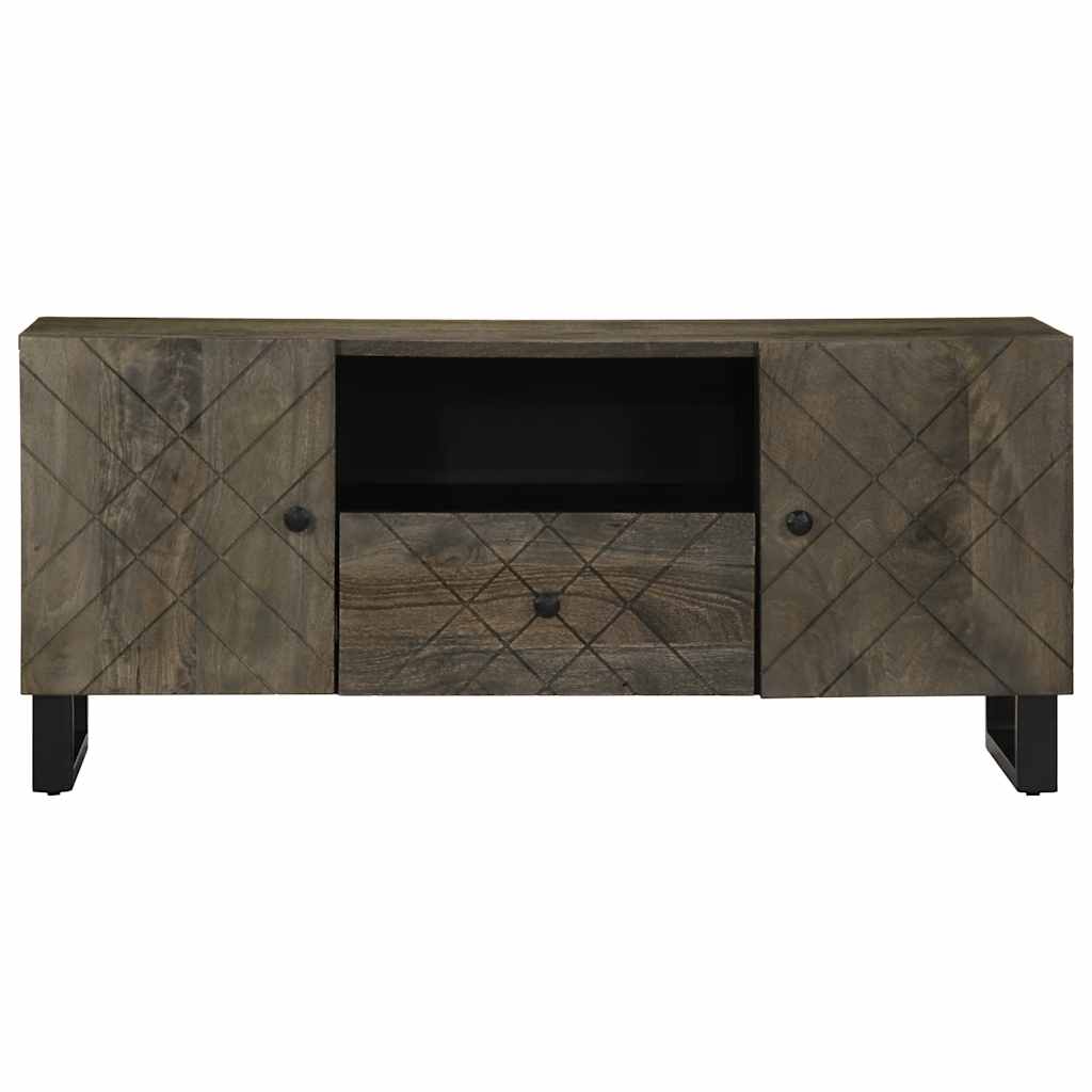 Comodă TV, negru, 105x33x46 cm, lemn masiv de mango GartenMobel Dekor