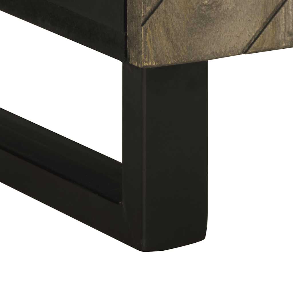 Comodă TV, negru, 105x33x46 cm, lemn masiv de mango GartenMobel Dekor
