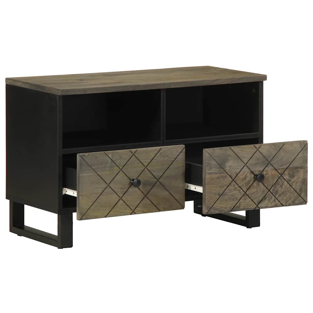 Comodă TV, negru, 70x33x46 cm, lemn masiv de mango GartenMobel Dekor