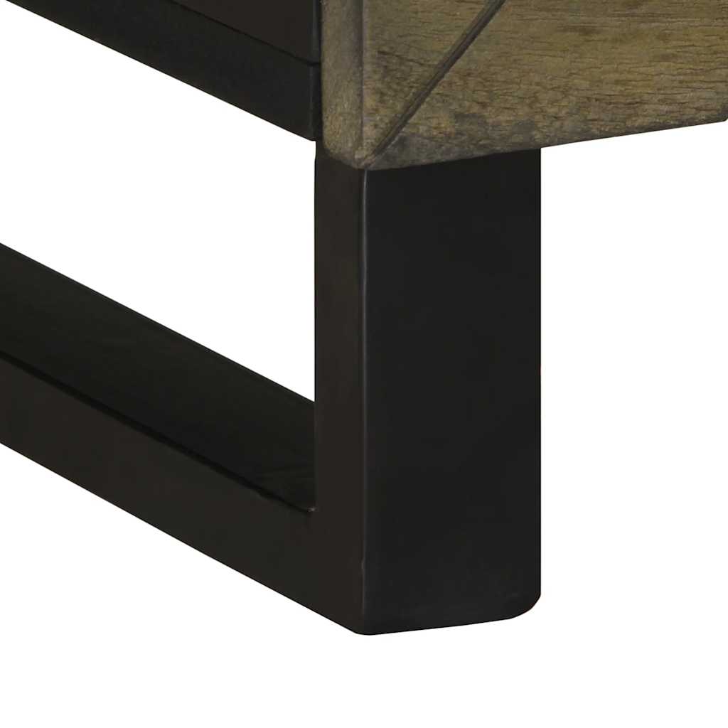 Comodă TV, negru, 70x33x46 cm, lemn masiv de mango GartenMobel Dekor