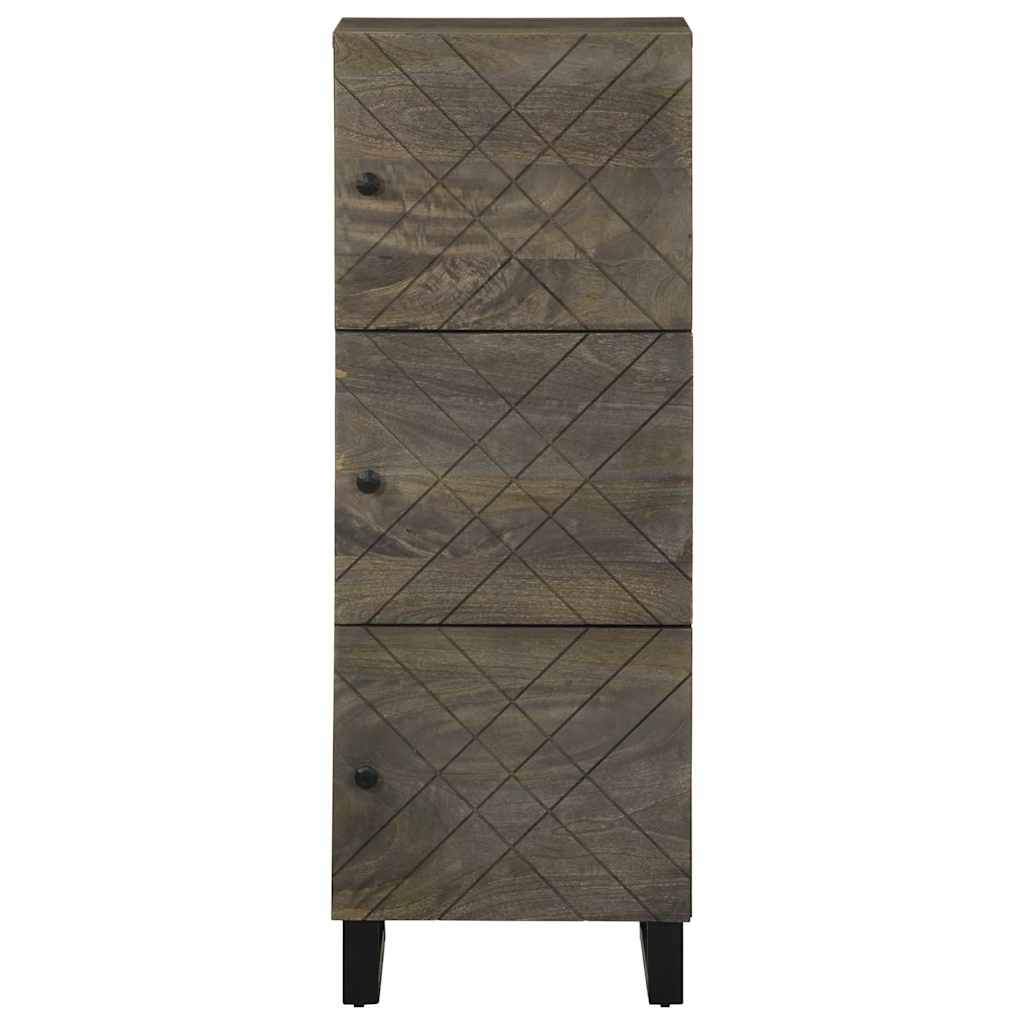 Dulap înalt, negru, 40x33x110 cm, lemn masiv de mango GartenMobel Dekor