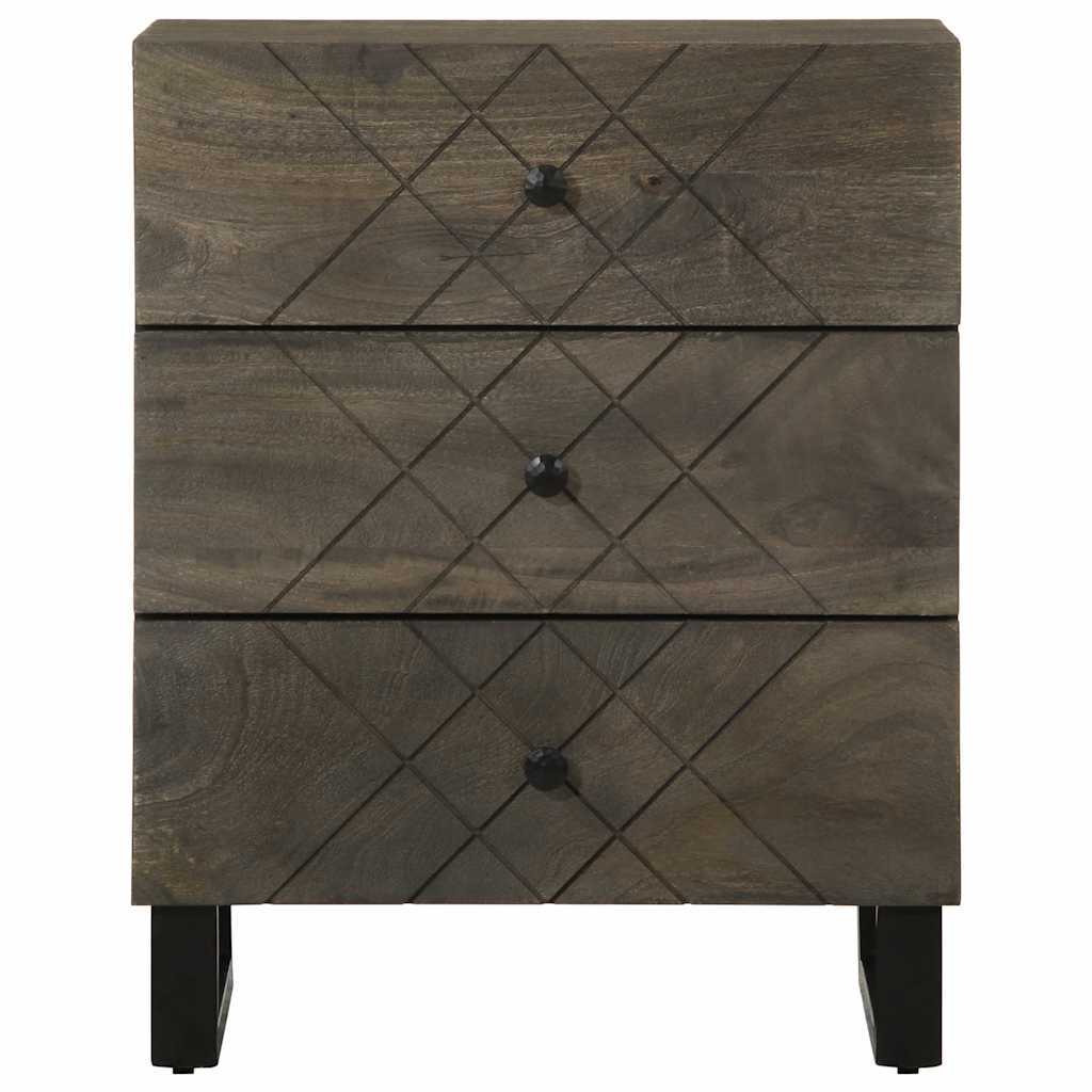 Noptiera neagra 50x33x62 cm lemn masiv de mango GartenMobel Dekor
