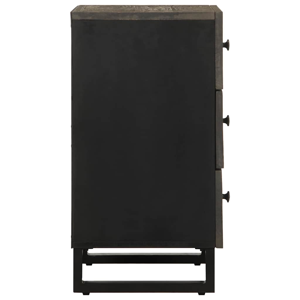 Noptiera neagra 50x33x62 cm lemn masiv de mango GartenMobel Dekor