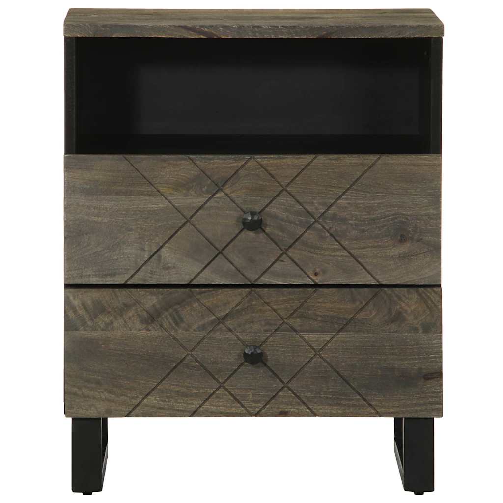Noptiera neagra 50x33x62 cm lemn masiv de mango GartenMobel Dekor