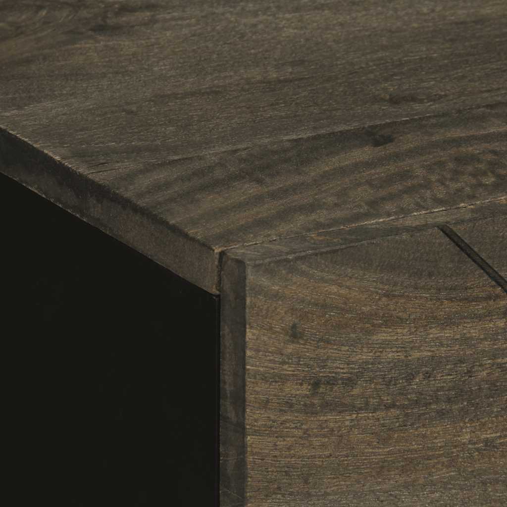 Noptiera neagra 50x33x62 cm lemn masiv de mango GartenMobel Dekor