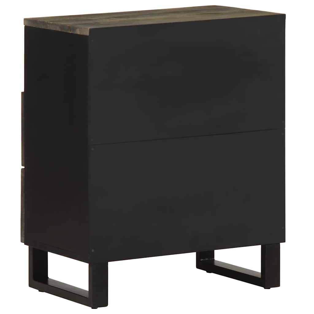 Noptiera neagra 50x33x62 cm lemn masiv de mango GartenMobel Dekor