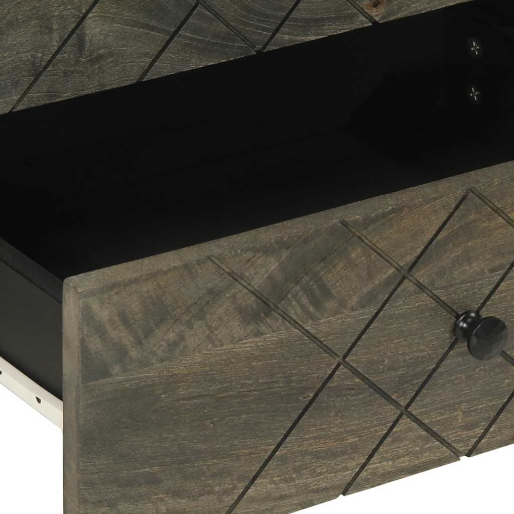 Noptiera neagra 50x33x62 cm lemn masiv de mango GartenMobel Dekor