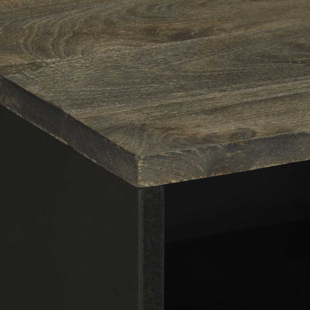 Noptiera neagra 50x33x62 cm lemn masiv de mango GartenMobel Dekor