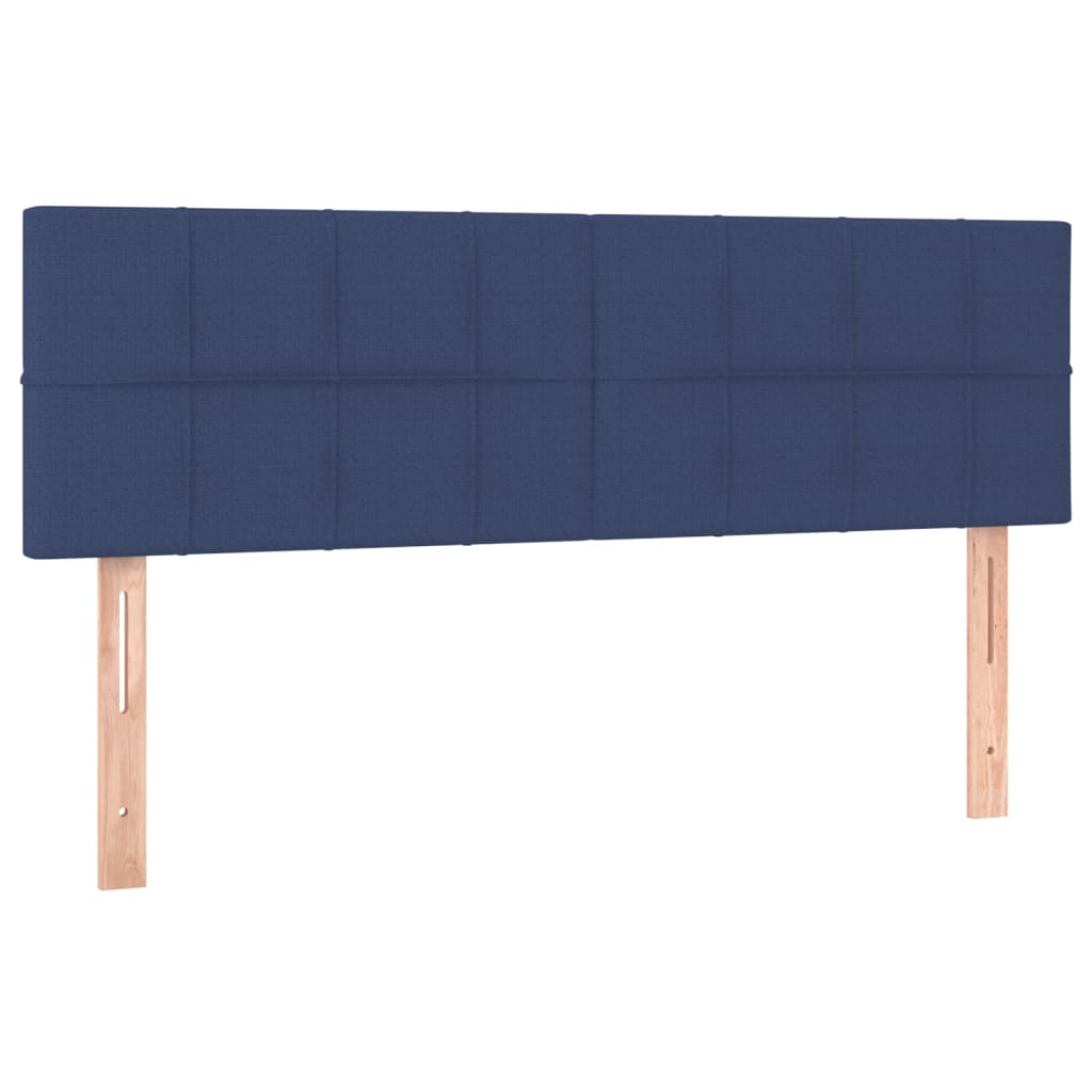 Tăblii de pat, 2 buc., albastru, 72x5x78/88 cm, textil GartenMobel Dekor
