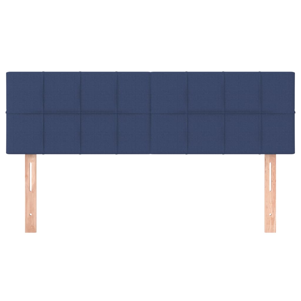 Tăblii de pat, 2 buc., albastru, 72x5x78/88 cm, textil GartenMobel Dekor