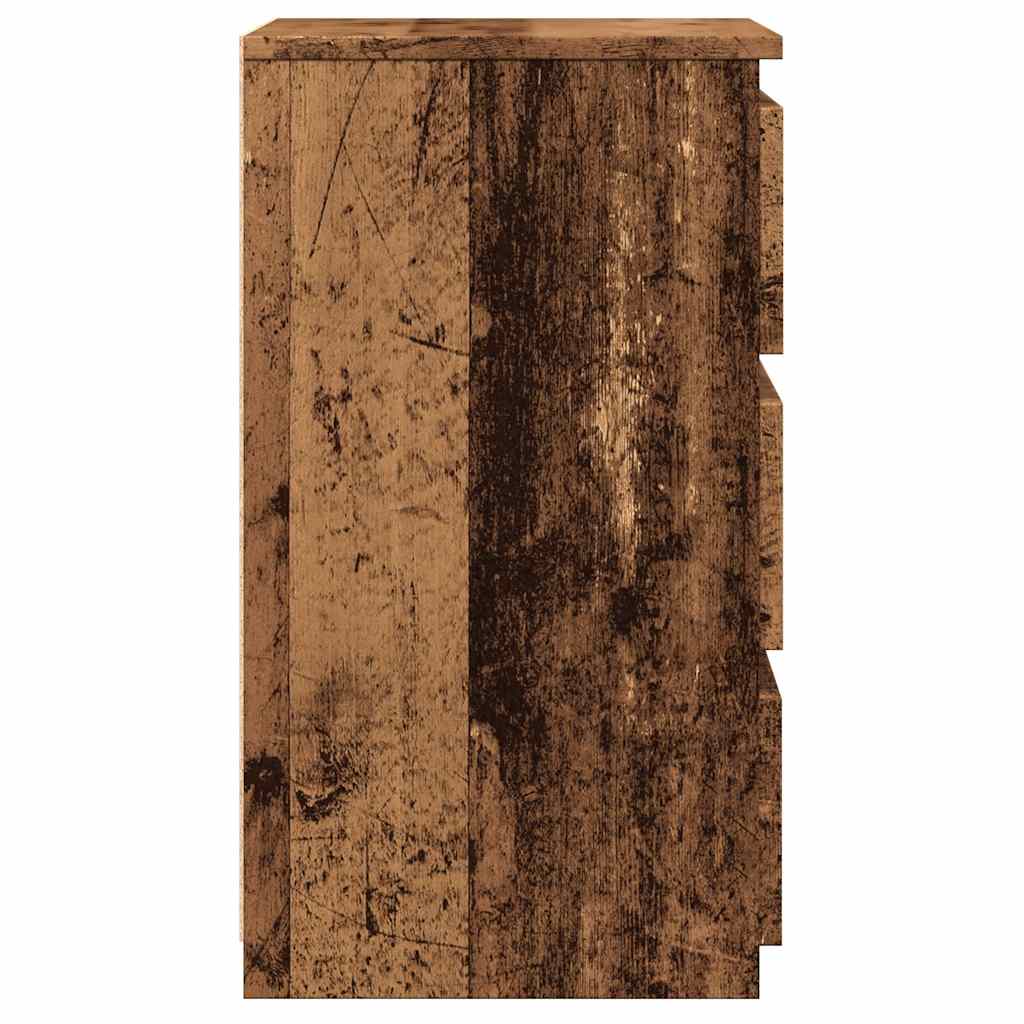 Noptieră, lemn învechit, 40x35x62,5 cm, lemn prelucrat GartenMobel Dekor