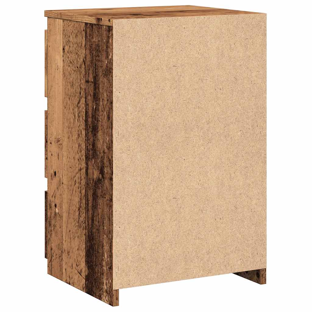 Noptieră, lemn învechit, 40x35x62,5 cm, lemn prelucrat GartenMobel Dekor