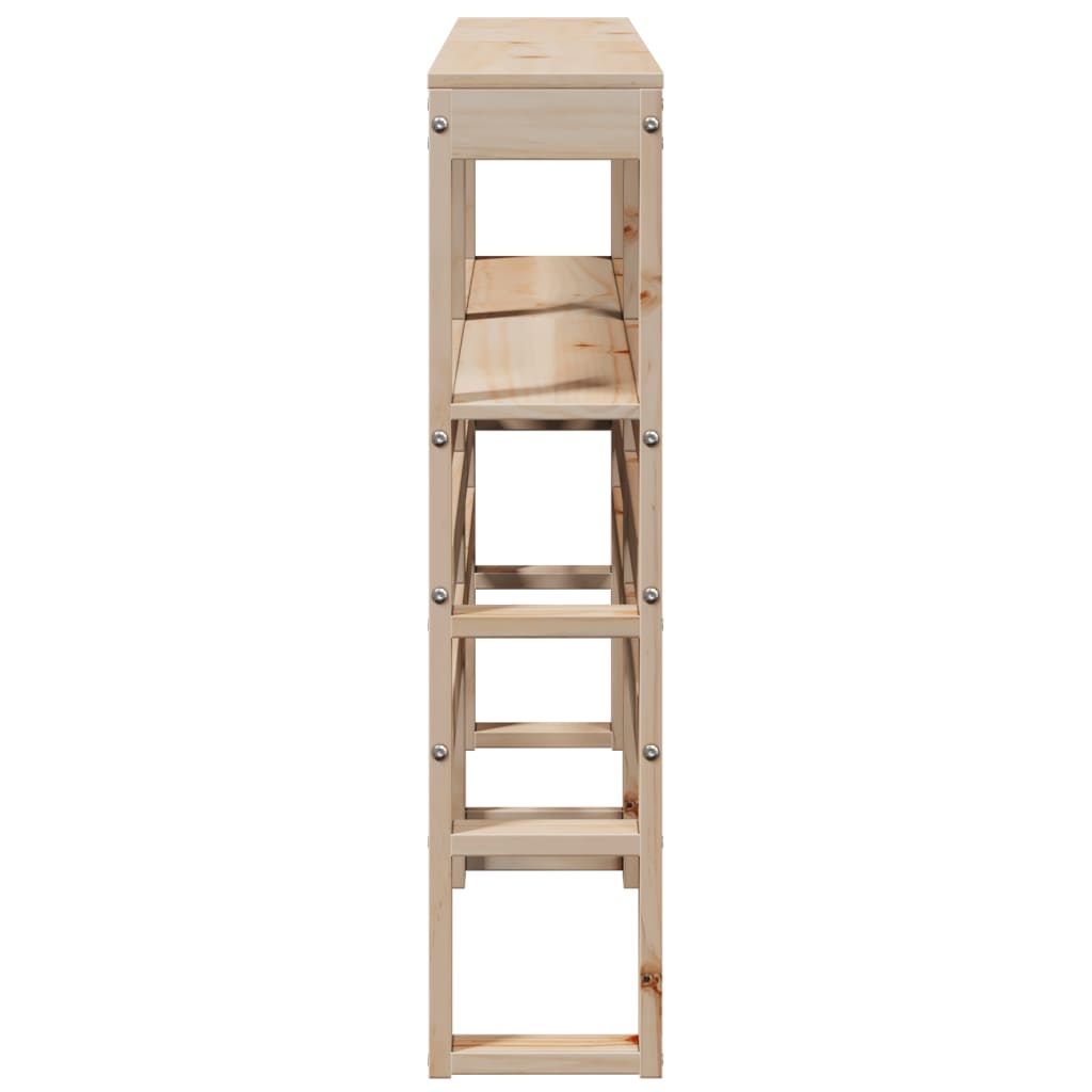 Tăblie de pat cu rafturi, 120 cm, lemn masiv de pin GartenMobel Dekor