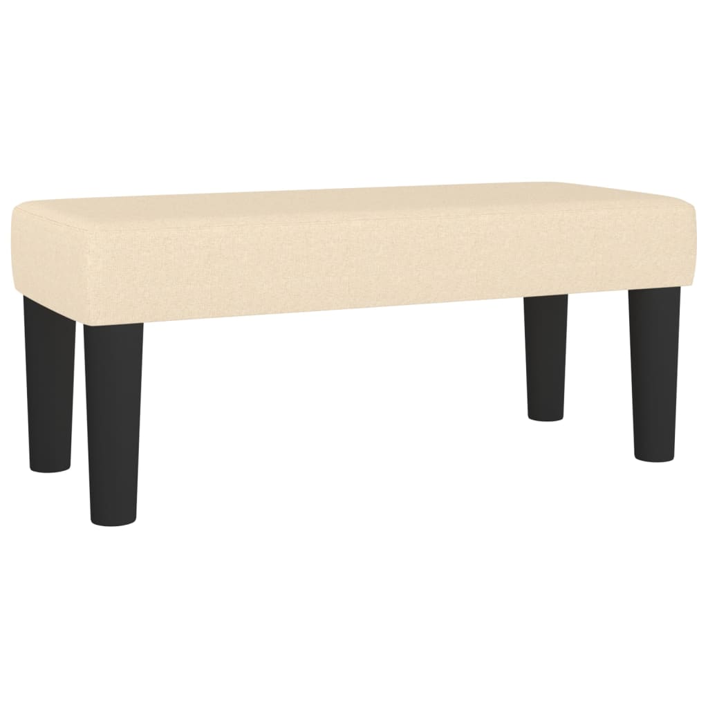Pat box spring cu saltea, crem, 90x190 cm, textil GartenMobel Dekor