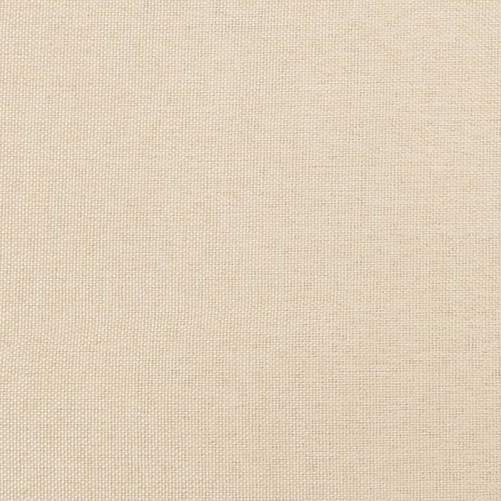 Pat box spring cu saltea, crem, 90x190 cm, textil GartenMobel Dekor