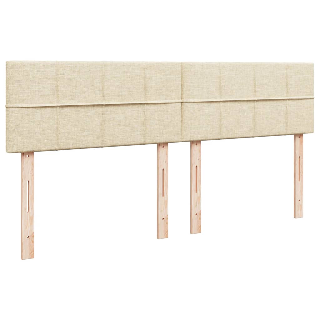 Pat continental cu saltea, crem, 180x200 cm, textil GartenMobel Dekor