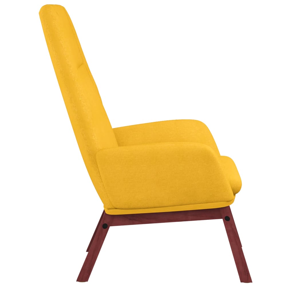 Scaun de relaxare, galben muștar, material textil GartenMobel Dekor