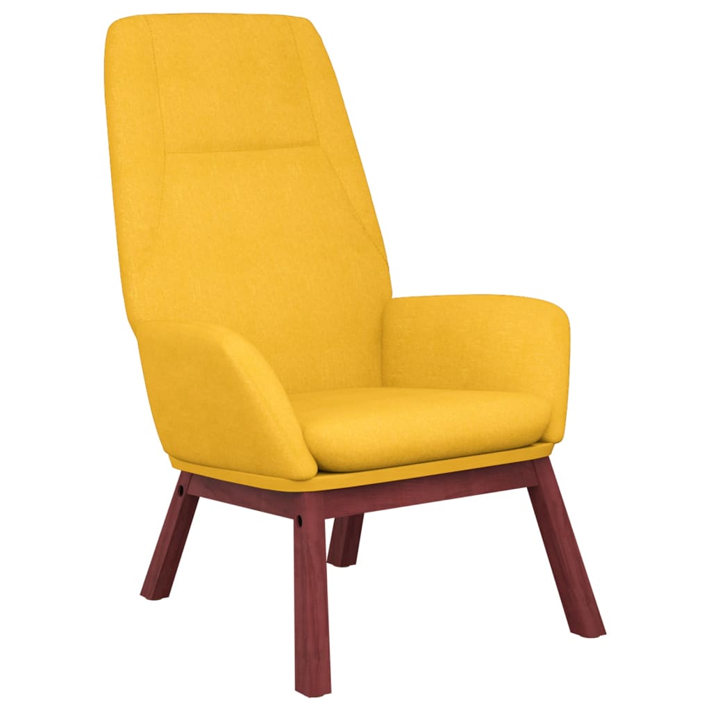 Scaun de relaxare, galben muștar, material textil GartenMobel Dekor