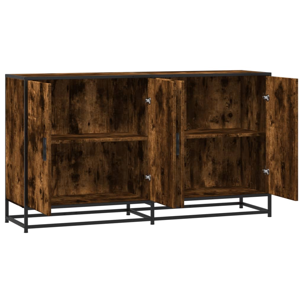 Servantă, stejar afumat, 134x35x76 cm, lemn prelucrat GartenMobel Dekor