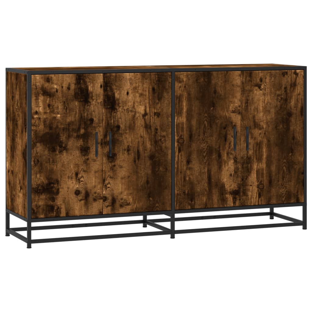 Servantă, stejar afumat, 134x35x76 cm, lemn prelucrat GartenMobel Dekor