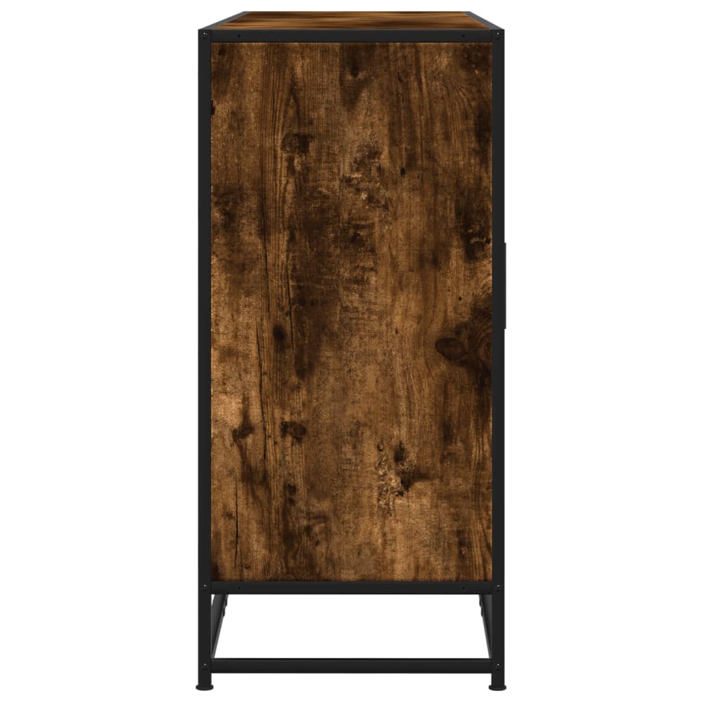 Servantă, stejar afumat, 134x35x76 cm, lemn prelucrat GartenMobel Dekor