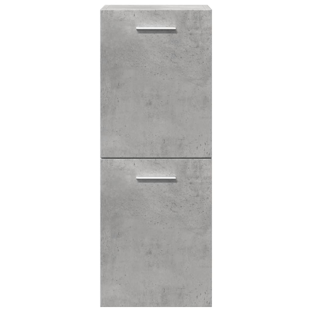 Set mobilier de baie, 4 piese, gri beton, lemn compozit GartenMobel Dekor