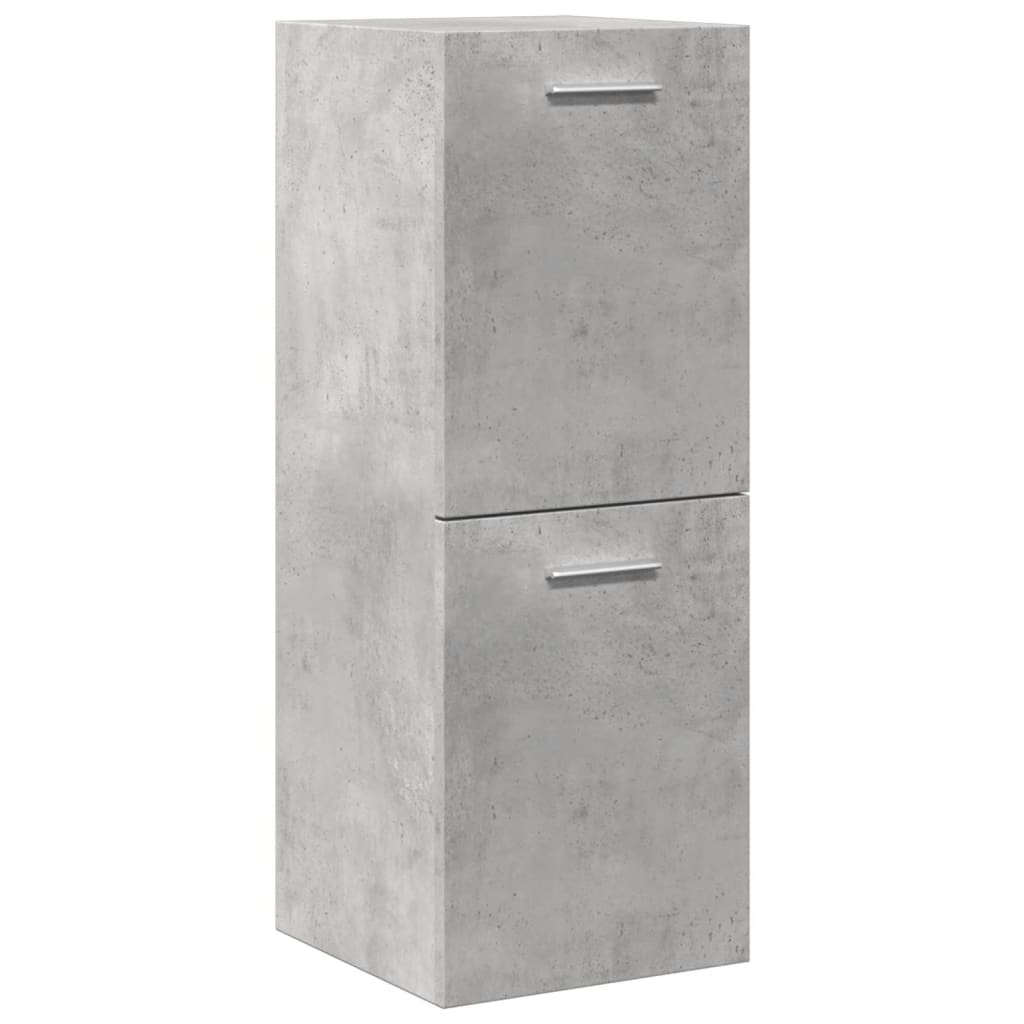 Set mobilier de baie, 4 piese, gri beton, lemn compozit GartenMobel Dekor