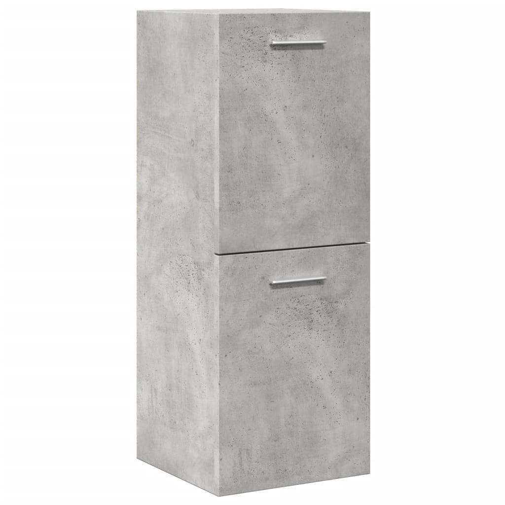 Set mobilier de baie, 5 piese, gri beton, lemn prelucrat GartenMobel Dekor