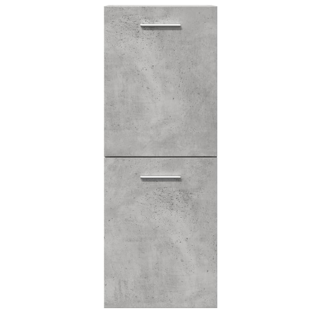 Set mobilier de baie, 5 piese, gri beton, lemn prelucrat GartenMobel Dekor