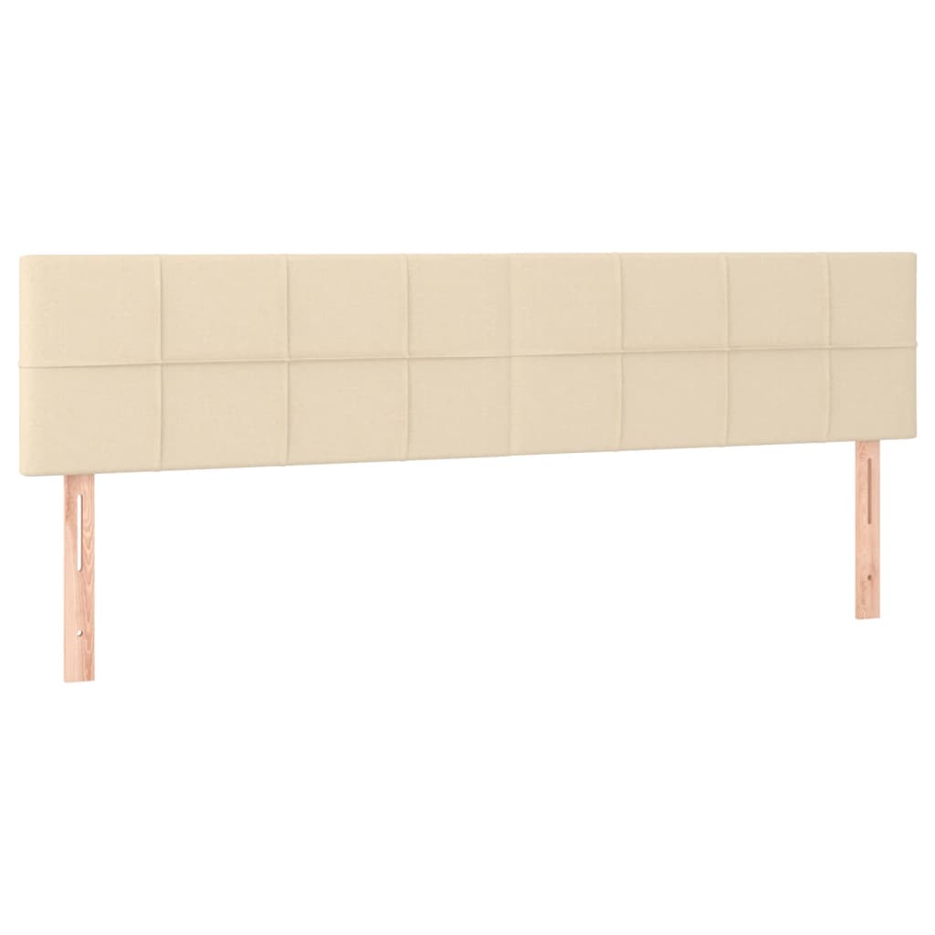 Tăblii de pat, 2 buc, crem, 100x5x78/88 cm, textil GartenMobel Dekor