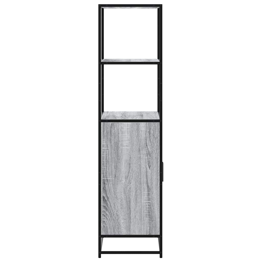 Dulap nalt gri Sonoma 68x35x139 cm lemn prelucrat GartenMobel Dekor