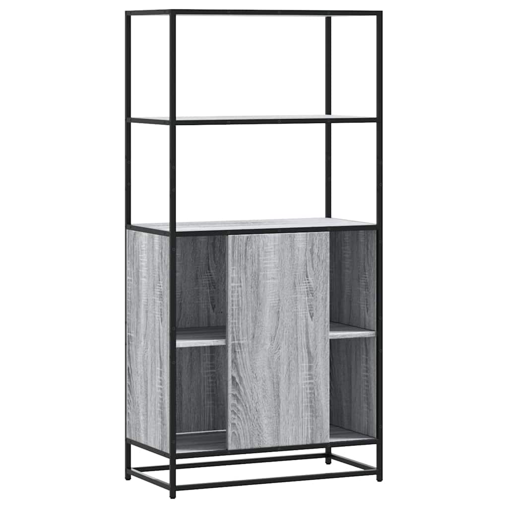 Dulap nalt gri Sonoma 68x35x139 cm lemn prelucrat GartenMobel Dekor